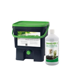 EM Bokashi Eimer 16 Liter  inkl, 1 Liter Bodenaktivator