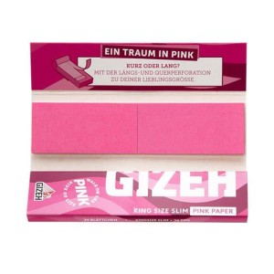 Gizeh Pink King Size slim + Tips