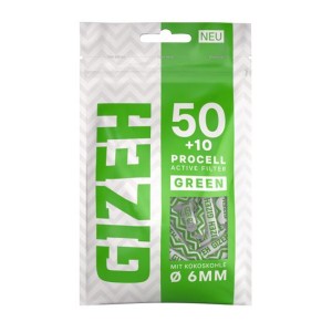 Gizeh ProCell Active Filter 6 mm grün 50+10  Stück