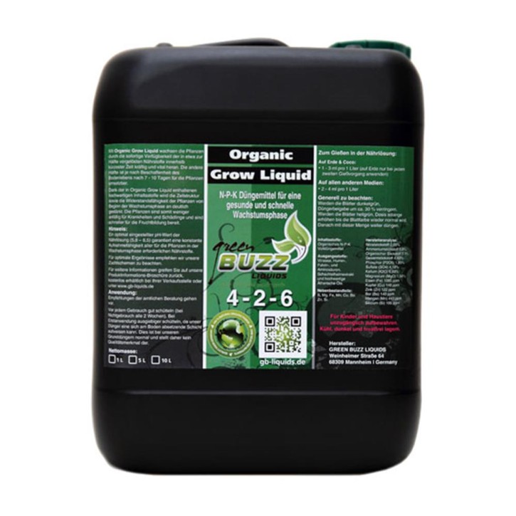 Green Buzz Organic Grow Liquid 10 Liter
