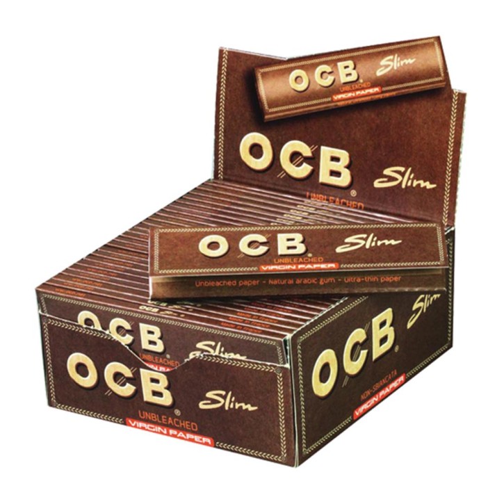 OCB Virgin Slim unbleached  Karton 50/32