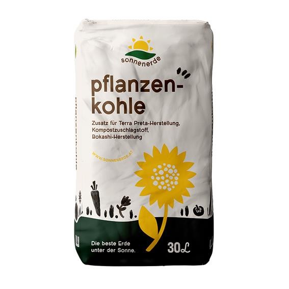 Sonnenerde Pflanzenkohle 30 Liter
